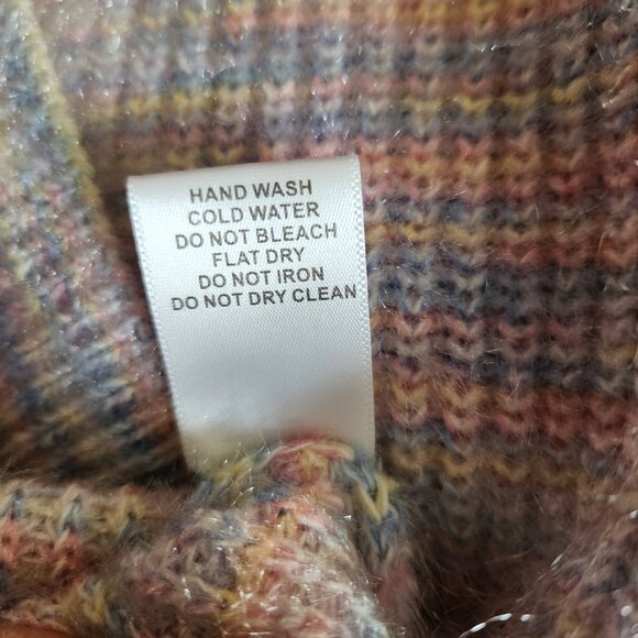 Pastel Knit Cropped Sweater | Medium - Picture 6 of 6